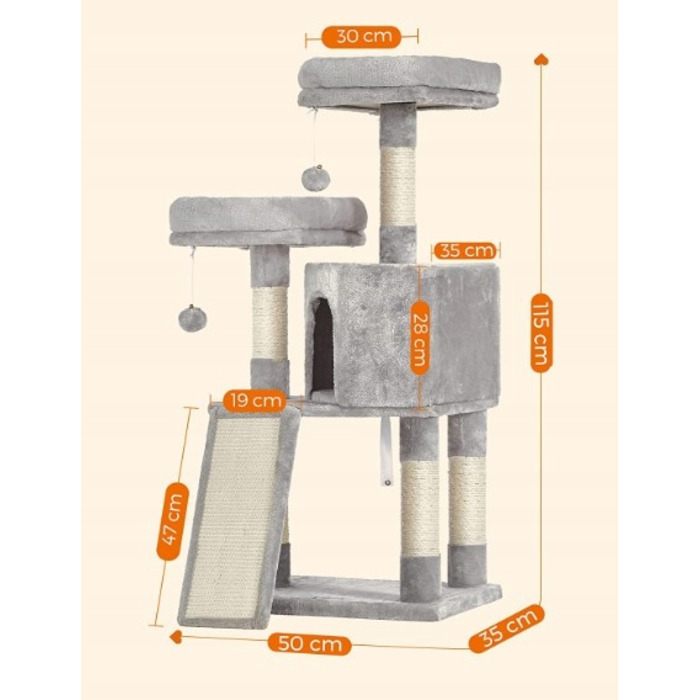 Високий когтеточка-комплекс Feandrea 101 — 160 см