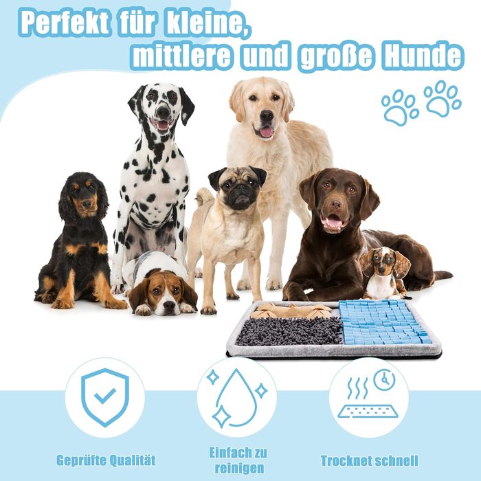 Килимок для носа собак BarkBuddies 60x44 см, іграшка-головоломка, міцний, для розваги та тренування