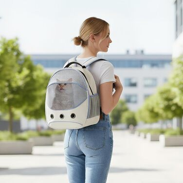 Транспортна сумка для собак, блакитна – зручна переноска для подорожей, авто, та прогулянок