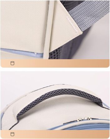 Транспортна сумка для собак, кошенят, кроликів: безпечна, зручна, дихаюча, для подорожей та прогулянок (блакитна)