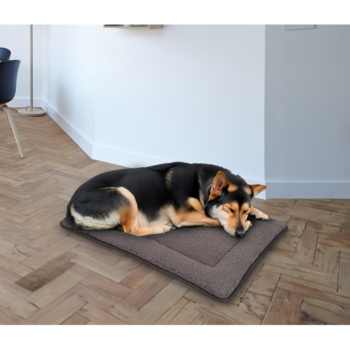 М'яка килимок для тварин Spetebo, 90 x 60 см, для собак та котів, сірий, з антиковзким покриттям