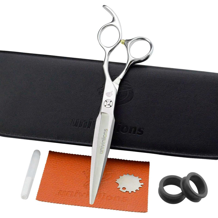 Швейцарська професійна ножиці для грумінгу домашніх тварин, 7 дюймів (21 см). Ідеально для собак та котів.