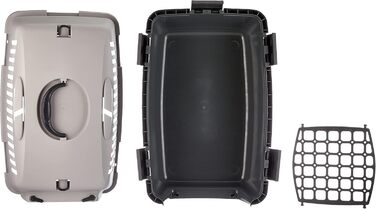 Транспортний бокс Trixie Capri 1 XS 32×31×48 см, темно-сірий/світло-сірий, для котів і собак