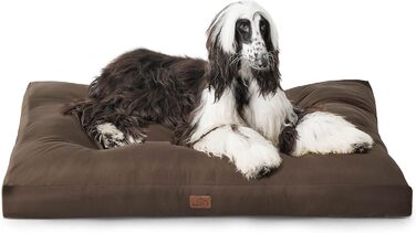 Килимок для собак BEDSURE великих порід, 120x90 см, водонепроникний, коричневий, 10 см заввишки, XL, для активного відпочинку