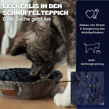 Напфгефлюстер® - Килимок для носа BALU - Іграшка-головоломка для собак, іграшка для дресирування, іграшка для собак, килимок для пошуку, регульований без присосок