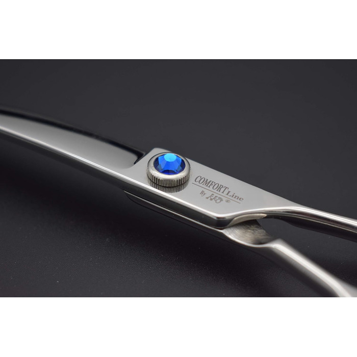 Професійна фен-ножиця KKO для грумінгу домашніх тварин, 7.0/8.0, нержавіюча сталь 440C, японська технологія, вигнута