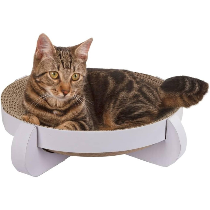 Кігтеточка Kerbl Platinum для котів, з котячою м'ятою, 35x35x10 см, з переробленої гофрокартону