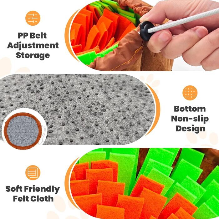 Набір інтерактивних килимків для собак та котів: килимок для нюхання та килимок для ласощів. Розвиває інтелект, стимулює когнітивну активність. Підходить для цуценят, маленьких собак та котів. Розміри: 38,1 x 38,1 см (килимок для нюхання) та 20,3 x 20,3 с