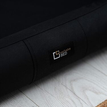 Ортопедичне ліжко для собак Puffi Orto, середнього, малого розміру - подушка для собак, килимок для собак з поліестеру, водовідштовхувальне, зносостійке, знімає біль (L+|90x70см, Чорний)