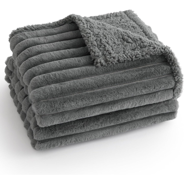 Водонепроникний коврик для собак BEDSURE 152 x 203 см - миючий, м'який, для великих собак, захисний, коврик на собаче ліжко (Сірий)