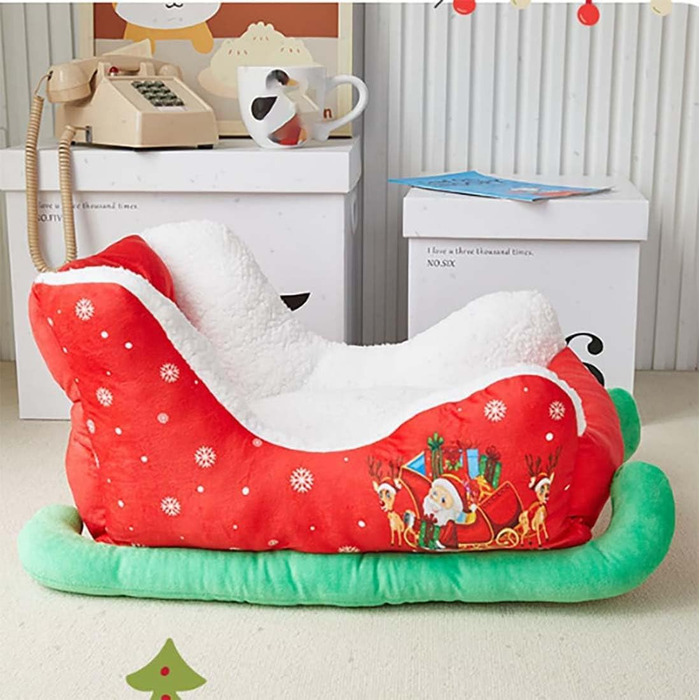 Ліжко для собак на Різдво: зручне ліжко-сани для домашнього улюбленця