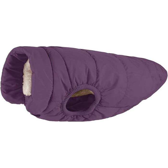 MISSMAO Теплий зимовий теплий одяг для собак з флісовою підкладкою та світловідбиваючими елементами (2XL, Темно-фіолетовий)