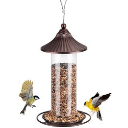 Металевий годівник для птахів, підвісний, 0,36 кг - цілорічне годування, для саду та тераси