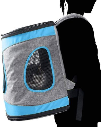 Складана переноска для собак та котів - транспортна сумка для авто та авіаперельотів. Зручна, безпечна, міцна. Колір: сіро-технозелений