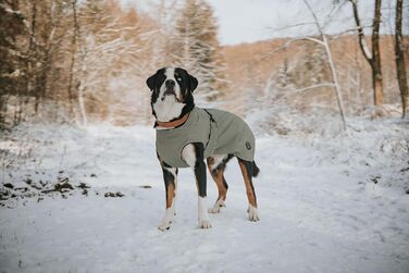 Водонепроникний теплий дощовик для собак Hunter Uppsala, хакі, 2в1 знімний підкладка, розмір 30