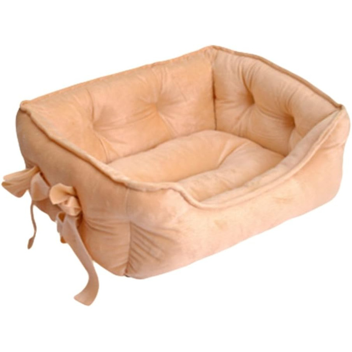 М'яке ліжко для собак M&Catree: зручне, антиковзаюче, миється, плюшеве, для маленьких та середніх собак, хакі, 40 x 50 x 22 см