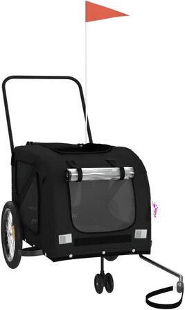 Фарбований поводок для собак з Оксфордської тканини та заліза - Міцний велосипедний причіп для собак - Ідеально для активного відпочинку на природі - Легко миється та довговічний