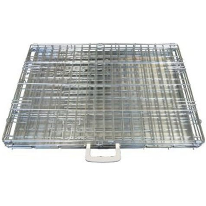 Клітка для собак Ellie-Bo, велика, 91 см, розкладна, з 2 дверима, з металевою мискою, стійкою до кусання (122 x 79 x 86 см, срібна)