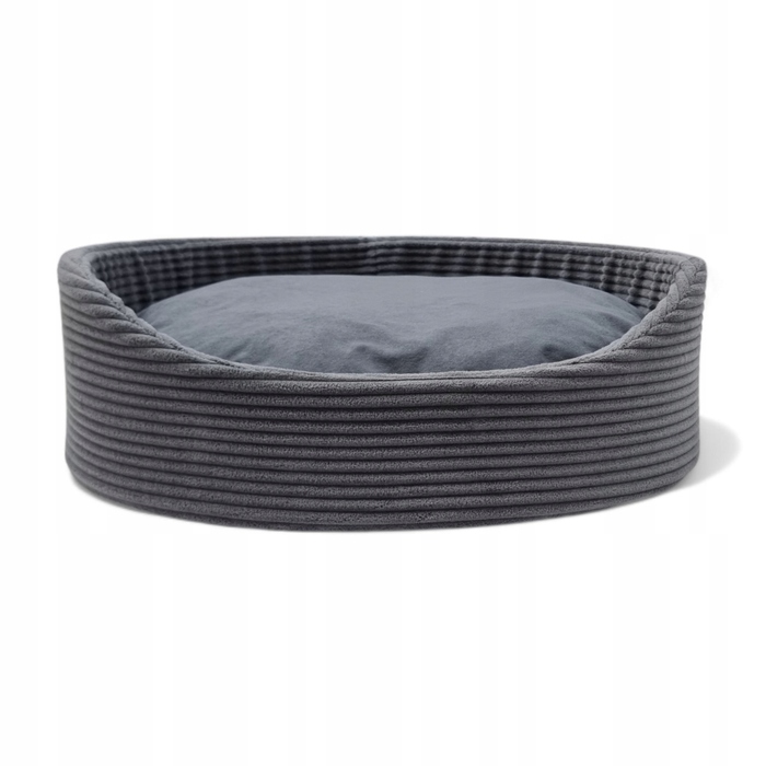 М'який манеж-лежак для собак Odol-Plusz, сірий, 55 см x 60 см