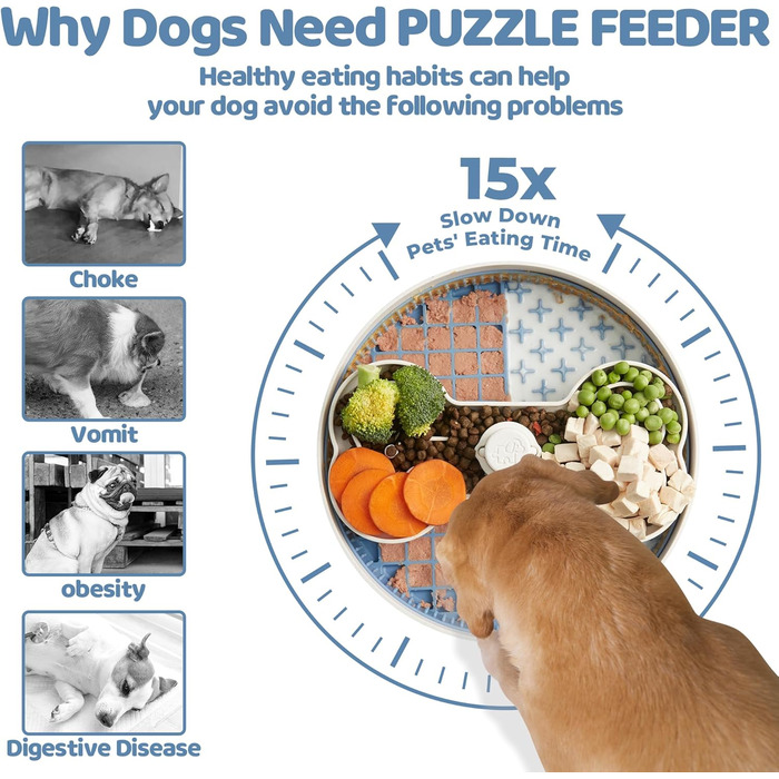 Пазл-годівниця для тварин Puzzle Feeder™ зелена, сповільнює прийом їжі
