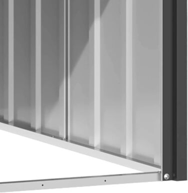 Будка для собак vidaXL антрацитова 116,5x103x81,5 см, оцинкована сталь