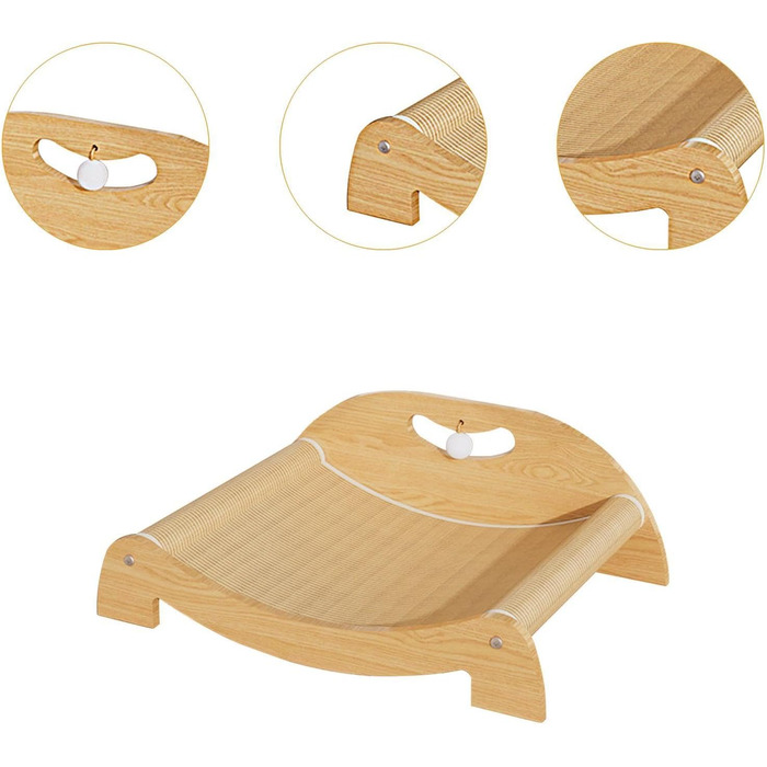 Кігтеточка для котів перfk, лежанка з картону та сизалю, іграшка-м'ячик, для середніх котів