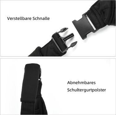 Сумка-переноска для собак Valleycomfy Tragetuch - чорна, до 7 кг