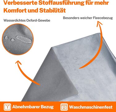 Топіркова ковдра Toozey для домашніх тварин з водонепроникним покриттям та кабелем, стійким до кусання, автоматичне регулювання температури, 70x40 см, сіра