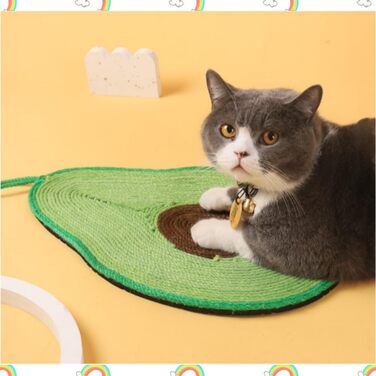 Килимок для котів Joyhaze з сизалю, для шліфування кігтів, на стіну або підлогу, захист від подряпин