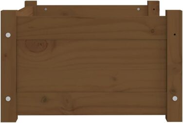 Ліжко для собак і котів, медовий колір, 55,5x45,5x28 см, масив дерева, сосна. Клітка-ліжко для собак та котів, велике, середнє