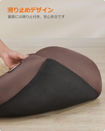 Кіжувалка для собак Feandrea, корзина з ортопедичною подушкою, коричнева PGW001Z, 60 x 50 x 20 см