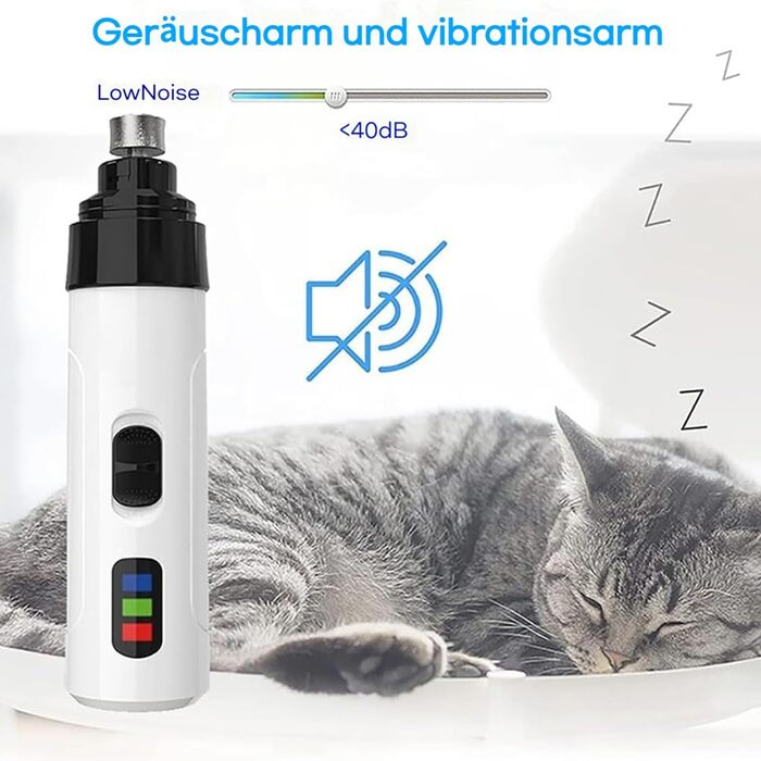 Шліфувальник для собачих кігтів, 2 шт. Стиль-2: безпечний, тихий, професійний