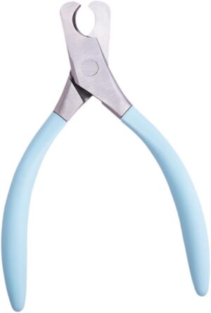 Ножиці для догляду за кігтями тварин, інструмент для стрижки кігтів, аксесуари для грумінгу, сталевий колір (блакитний)