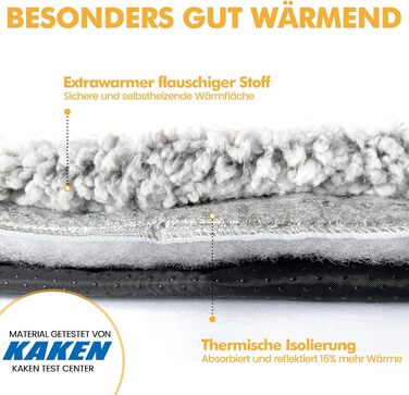 Самогріюча лежанка для котів на підвіконня, м'яка та неслизька, 90 x 28 см (Бежевий)