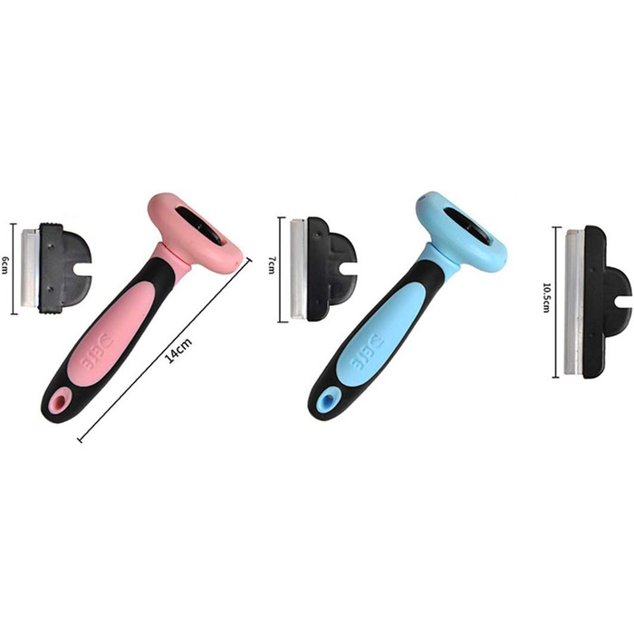 Щітка для догляду за тваринами, видалення шерсті, велика для котів, собак, кроликів, професійний інструмент, блакитна