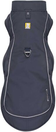 RUFFWEAR Overcoat Fuse: Куртка та шлейка для собак 2-в-1, з флісовою підкладкою, X-Small (XXS, Базальтовий Gray)