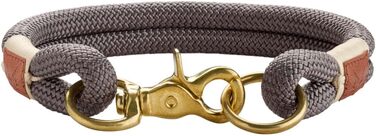 Нашийник для собак HUNTER Sansibar Rantum Halsung, сірий, розмір L (55 см), сучасний, морський стиль