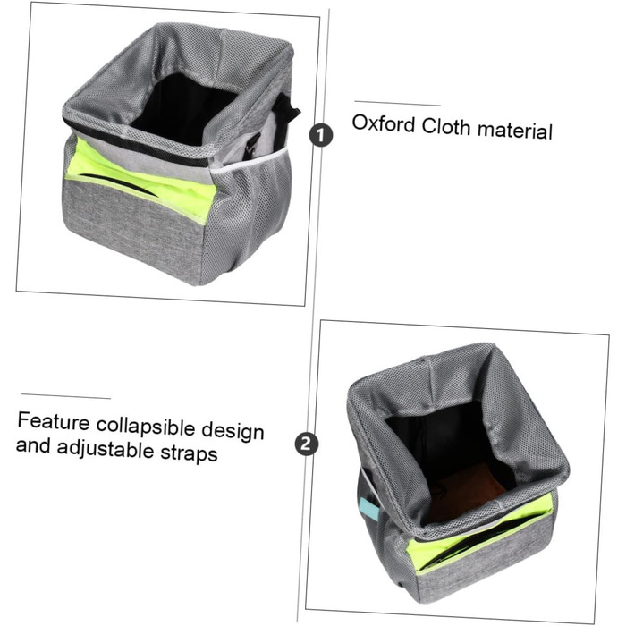 Складаний велосипедний кошик для тварин Happyyami: дихаюча сумка Oxford з ручкою для собак та котів