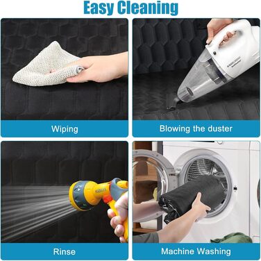 Захист для багажника автомобіля OneAmg для собак: килимок, нековзкий, водонепроникний, стійкий до подряпин, з мискою та сумкою для зберігання, 182x101см, чорний