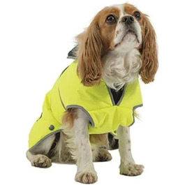 Водовідштовхуючий плащ для собак Ancol Muddy Paws, високої видимості, розмір L (50 см, обхват до 79 см), для будь-якої погоди