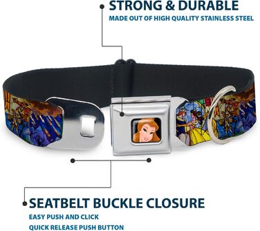 Нашийник для собак Buckle Down DYX Belle, міцний, регульований, стильний
