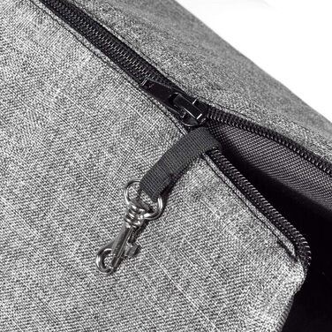 Сумочка для собак BOUTIQUE ZOO, переноска для цуценят - сіра, S (до 5 кг), L 34 x 22 x 26 см