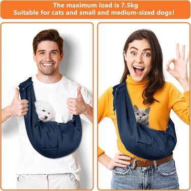 Сумка-переноска для собак Coolzon, 7 кг, дихаюча, регульований ремінь, для цуценят, блакитна та зелена