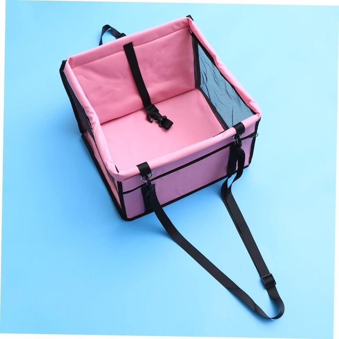 Трансформер для перевезення тварин у авто BESPORTBLE: безпечна сумка-переноска для собак та котів, рожева