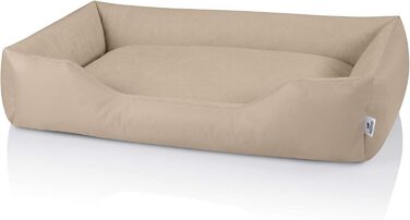 Ляжка для собак BedDog Zara, XL, 150x110x28 см, бежевий (NAMIB-SAND), знімний, пральний чохол