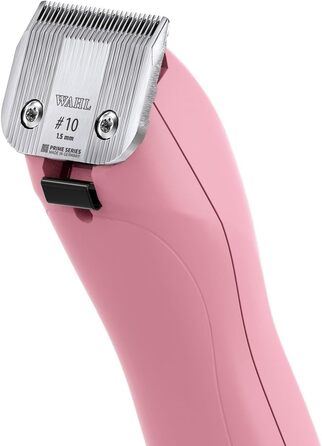 Машинка для стрижки собак KM2+ Rotschopf24 Edition рожевого кольору з сумкою та 8 металевими насадками (3-25 мм). Потужна, 44013