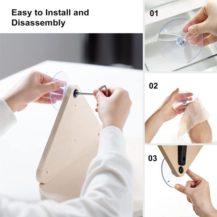 Кішка ліжко на вікно MEWOOFUN з драбиною та когтеточкою, дерев'яне, 3 шт.