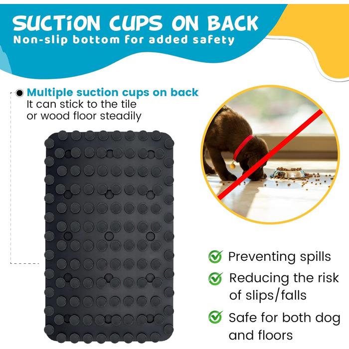 Силіконова килимок-нюхалка для собак середнього розміру, сприяє повільному годуванні та стимуляції інтелекту