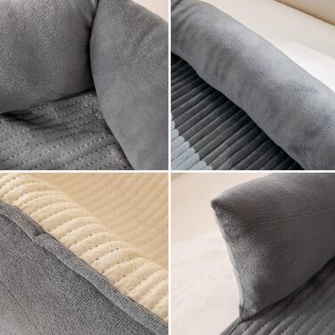 М'яке ліжко для собак Bangminda: килимок, ковдра, захист дивана. Чудово підходить для собак, 75 x 75 см, сірий колір.