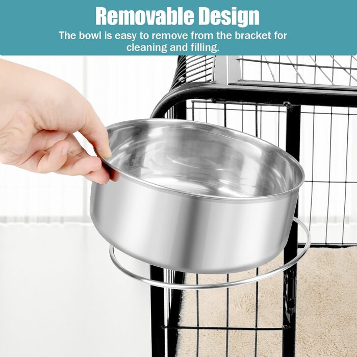 Миски для собак Reshiho з нержавіючої сталі (2 шт.) - великий та маленький розмір